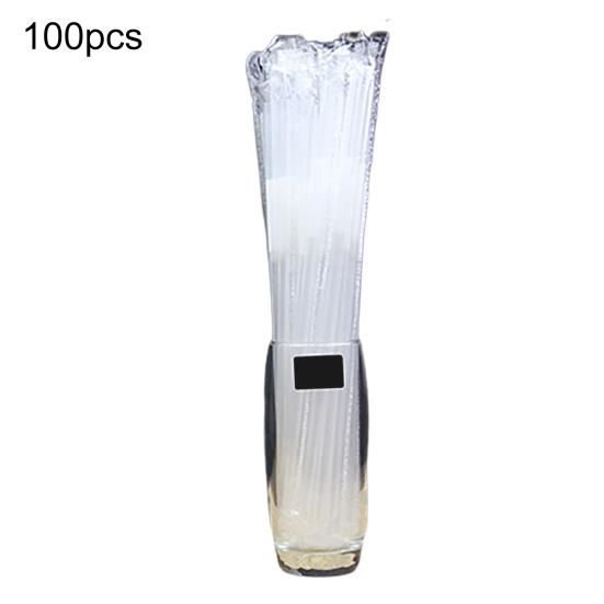 100Pcs/Bag Drinking Straws Eco-friendly Multicolor Portable Flexible Disposable Plastic Drinking Straws Home