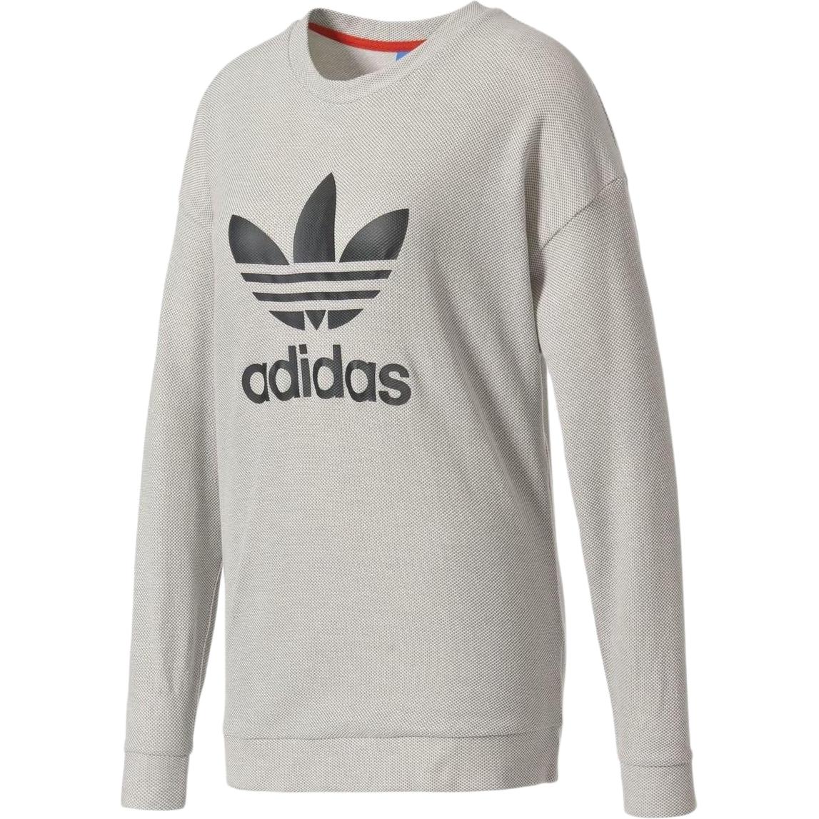

Adidas Originals Simple Logo Round Neck Long Sleeve Sports Sweatshirt Women sweatshirt BJ8296 M
