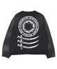 Kweseuteuaengeseuteu Thanatos Long Sleeve Crop T-Shirt