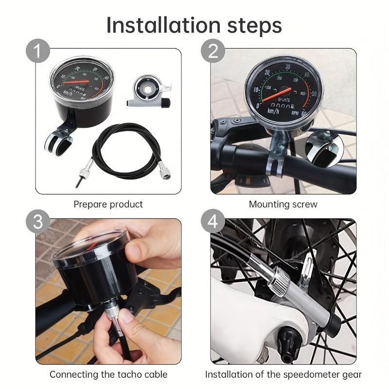 Vitezometru Odometru Cronometru Mecanic pentru Bicicletă Computer pentru Bicicletă Vitezometru Accesorii Ciclism Bicicletă 7