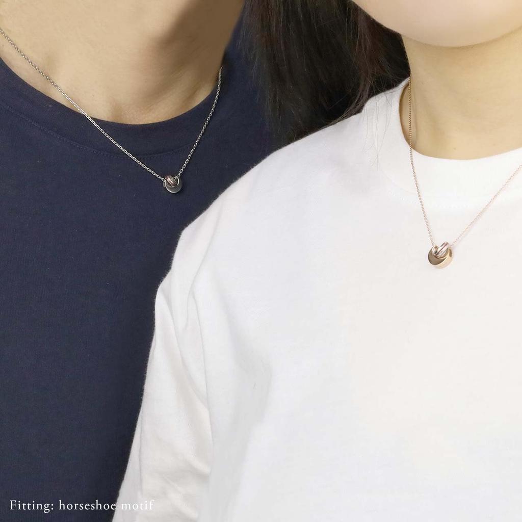 Pair Real Red Stainless Hypoallergenic To Leave For Couple Pair Accessory [e-housekiya] Necklace, Moon, Thread, Steel, Metal, On, Simple, Adults,