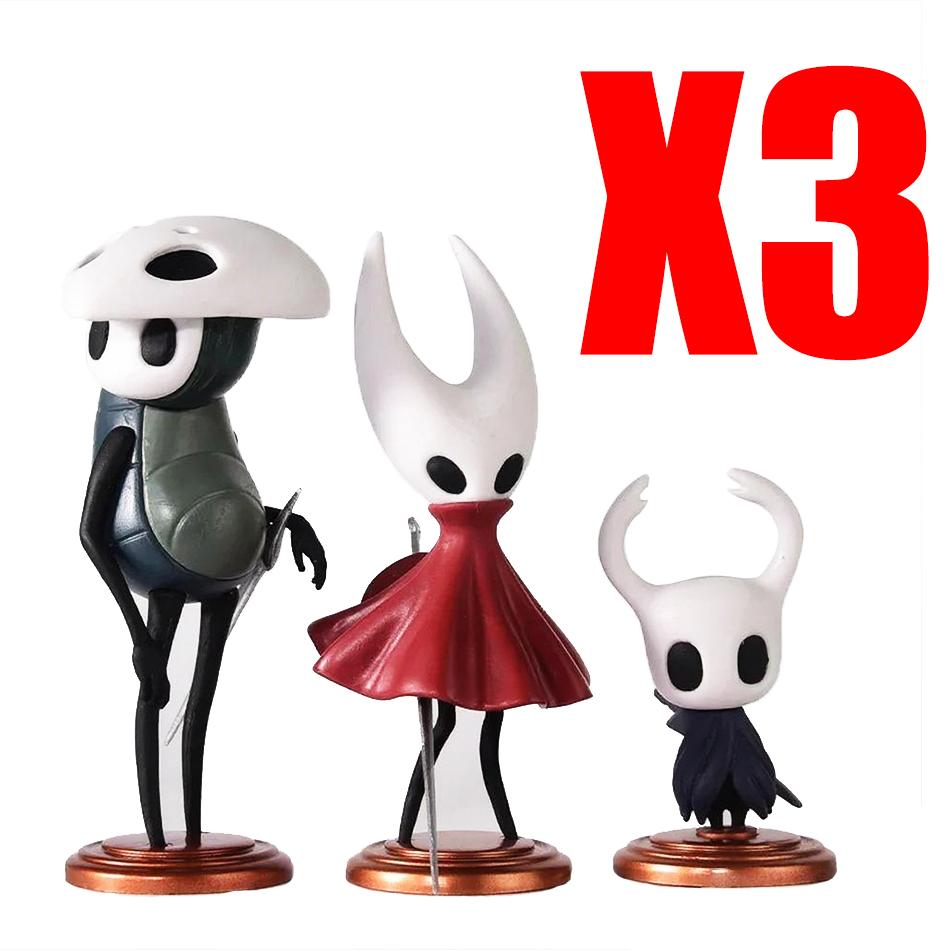 3pcs/set Hollow Knight GK Game Anime Figurine Anime Action Figure Sculpture Collectible Model PVC Statue Decoration Ornament Toy