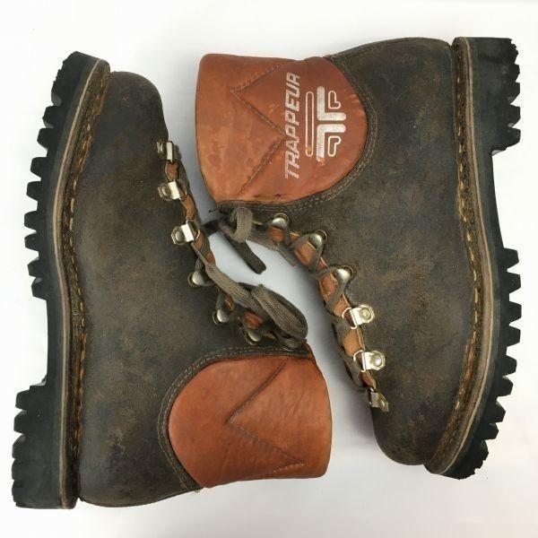 Pre-1980s Vintage TRAPPEUR Leather Trekking Boots Size 6 (Approx. 24.5cm) Dark Brown Men's(USED)