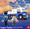 Sound & Light Track Car Police Station Fire Rescue Role-Play Toy for Kids