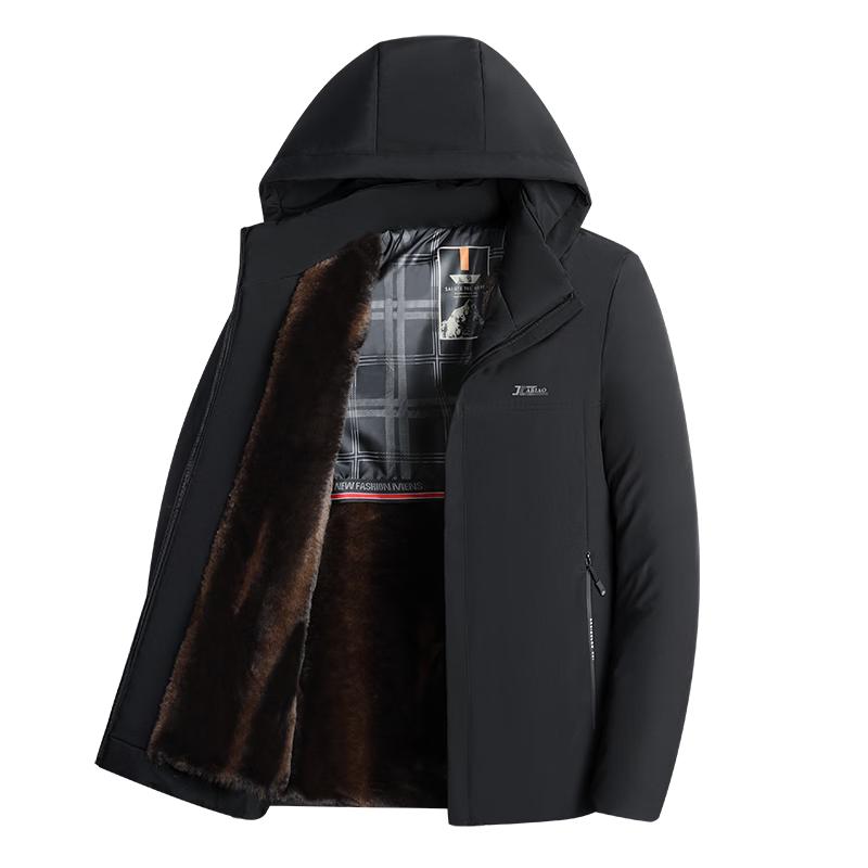 TUCANO Men's Winter Detachable Hooded Cotton Jacket