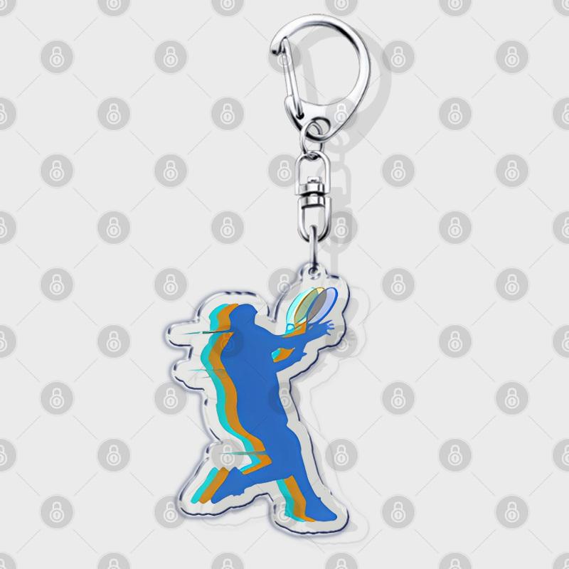 Hobby Sports Lover Tennis Ball Keychains for Accessories Bag I Love Bike Car Keyrings Jewelry Friends Father Boyfriends Gifts