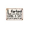 2D Wall Decor Vintage Retro Funny Quote Decorative Sign for Home Room Decor