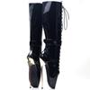 Fashion 2024 New Arrival Women Knee High Ballet Boots,Sexy Man Performance Fetish Booties,Dace Shoes Botas,Side Zip,20CM Golden Heel,