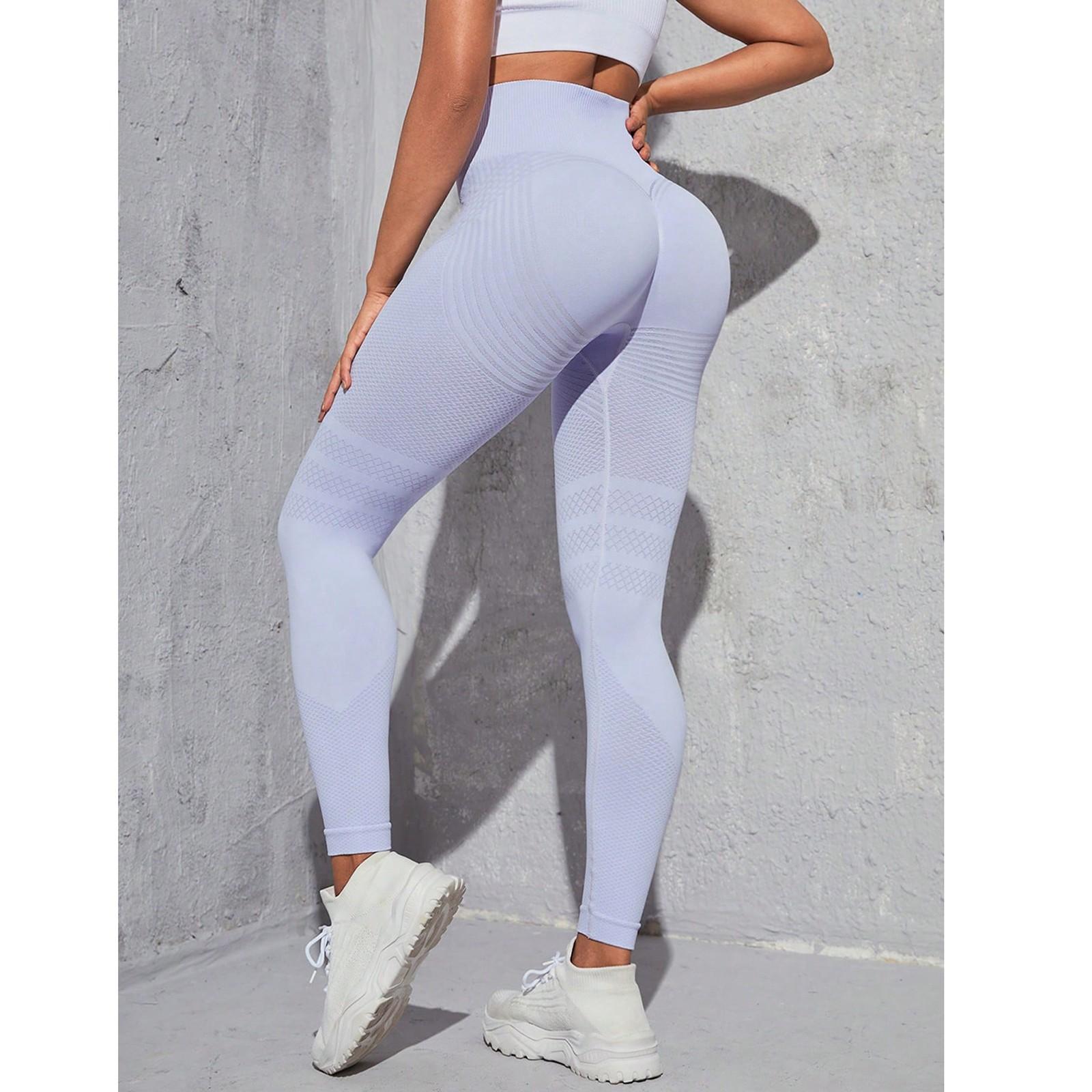 

Women s Casual Seamless Hip Lifting Fitness Pants With Tight Fit And High Waist, Seach Hip Yoga Pants L светло-фиолетовый