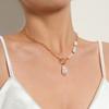 Europe, America, special-shaped simple water drop pearl pendant necklace women, personalized creative fashion trend accessories