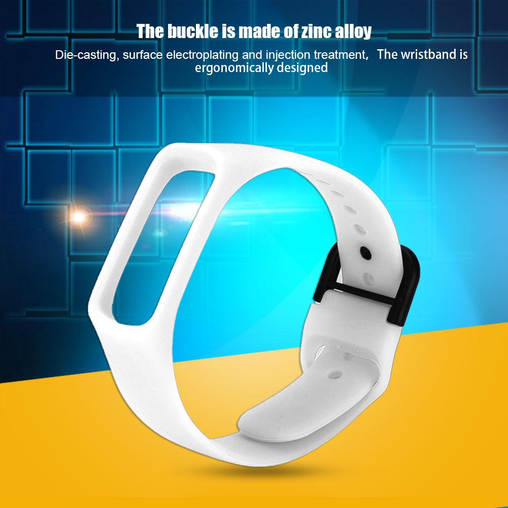 One Piece   Color Silicone Watch Strap for     Fit-e SM-R375 (White)