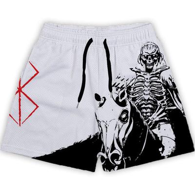 Anime Berserk Shorts Fashion Casual GYM Shorts for Summer Mesh Breathable Men Women Basketball Running Quick Drying Short Pants