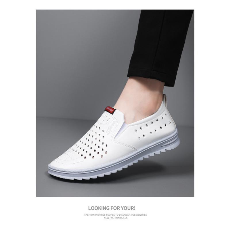 2026 New Men's Business Casual Leather Shoes, Stylish Soft Sole Breathable Fashion Sneakers for Men