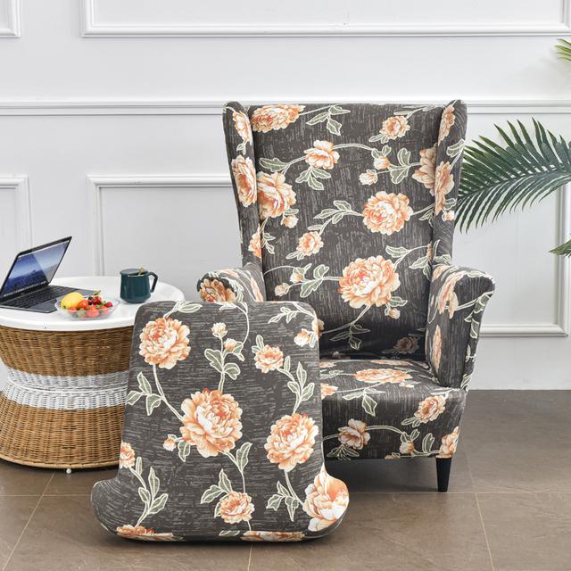 Izstiepts Wingback krēsla dīvāna pārvalks, 1
