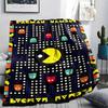 1 Stück Pacman-Print Flanelldecke, Hohe Qualität, Bequem für alle Jahreszeiten, Heimdekoration, Wärme und Komfort, Perfekt für Geschenke