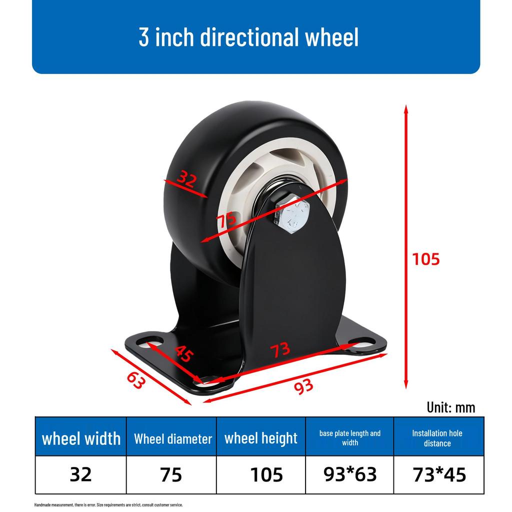 Gold Diamond Furniture Casters: 1.5-3 Inch Swivel Wheels with Threaded Stem, Brake, and Double Bearing Pulley.