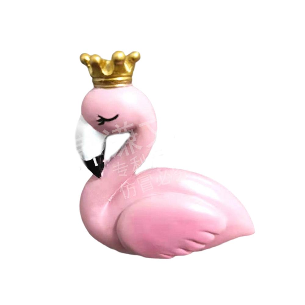 

Мультфильм милый счастливый кот золотая монета фламинго 3D смола индивидуальный дизайн наклейки на холодильник украшение для дома кухня подарки