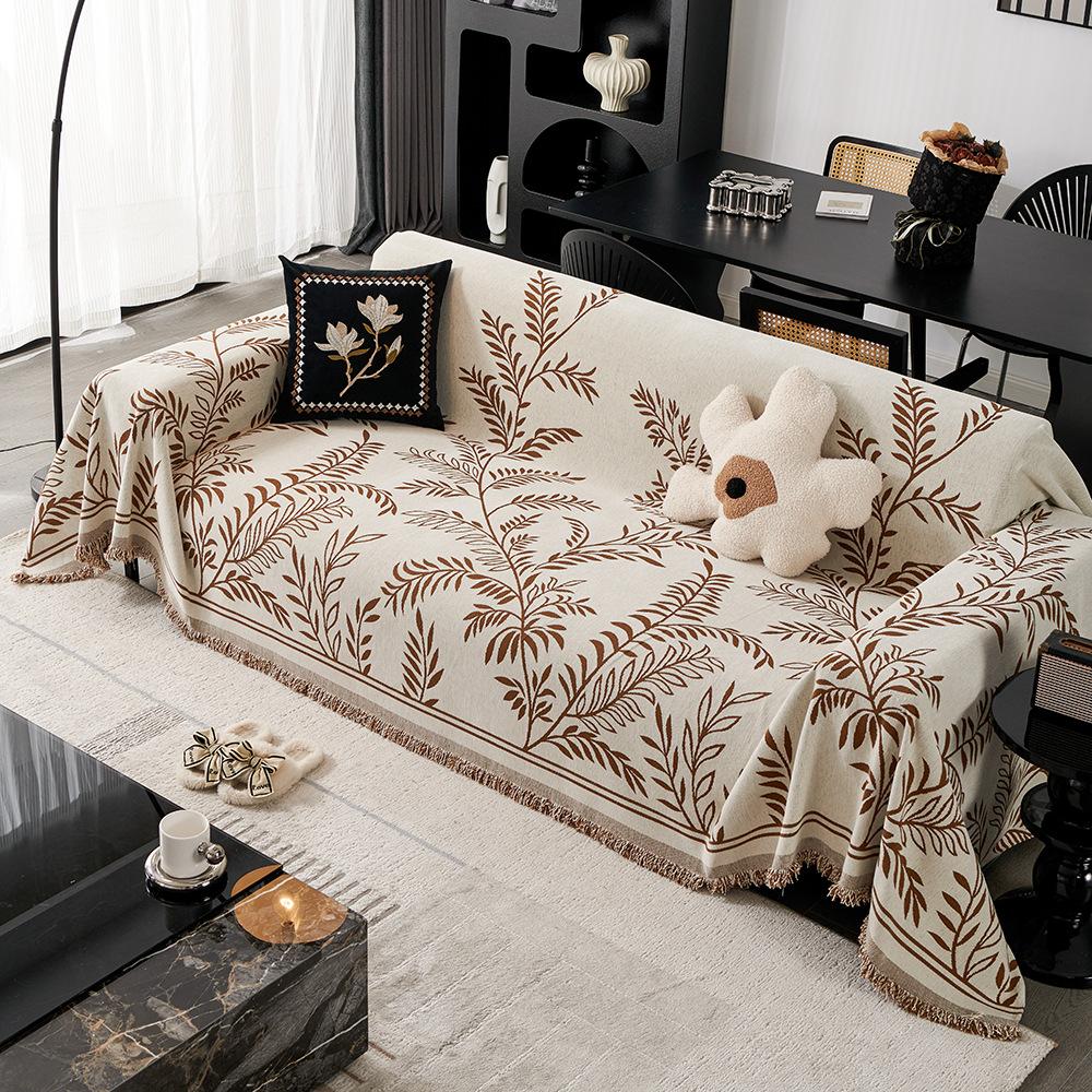 

1 шт. Простое полотенце для дивана, цельный стиль, модная нескользящая подушка для дивана, универсальная для всех сезонов, декор для домашней мебели, гобелен 1seat 180x130cm хаки