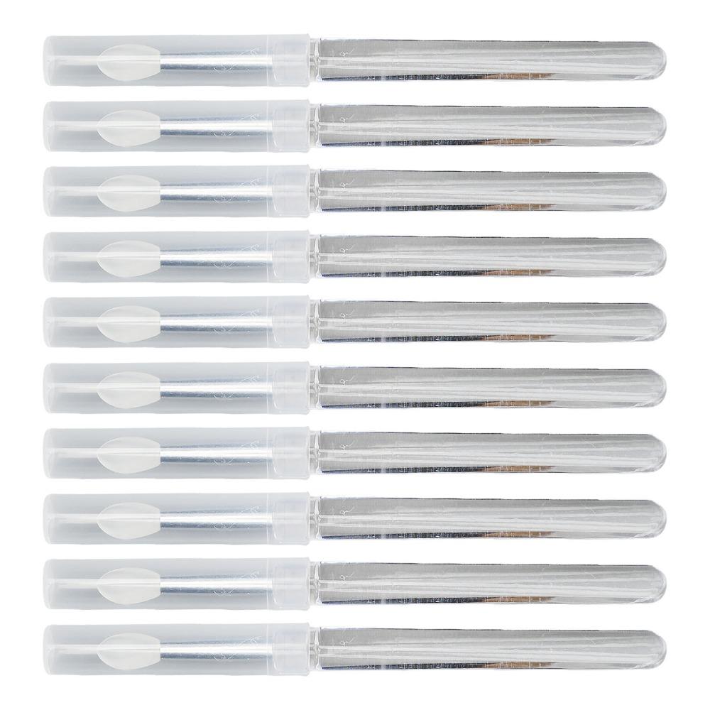 10pcs Uniform Application Effect Reusable Silicone Nail Brush  Also For Lipstick And Eye Makeup Use