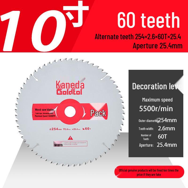 Jindian 4" & 10" Woodworking Saw Blades for Handheld Circular Saws & Angle Grinders
