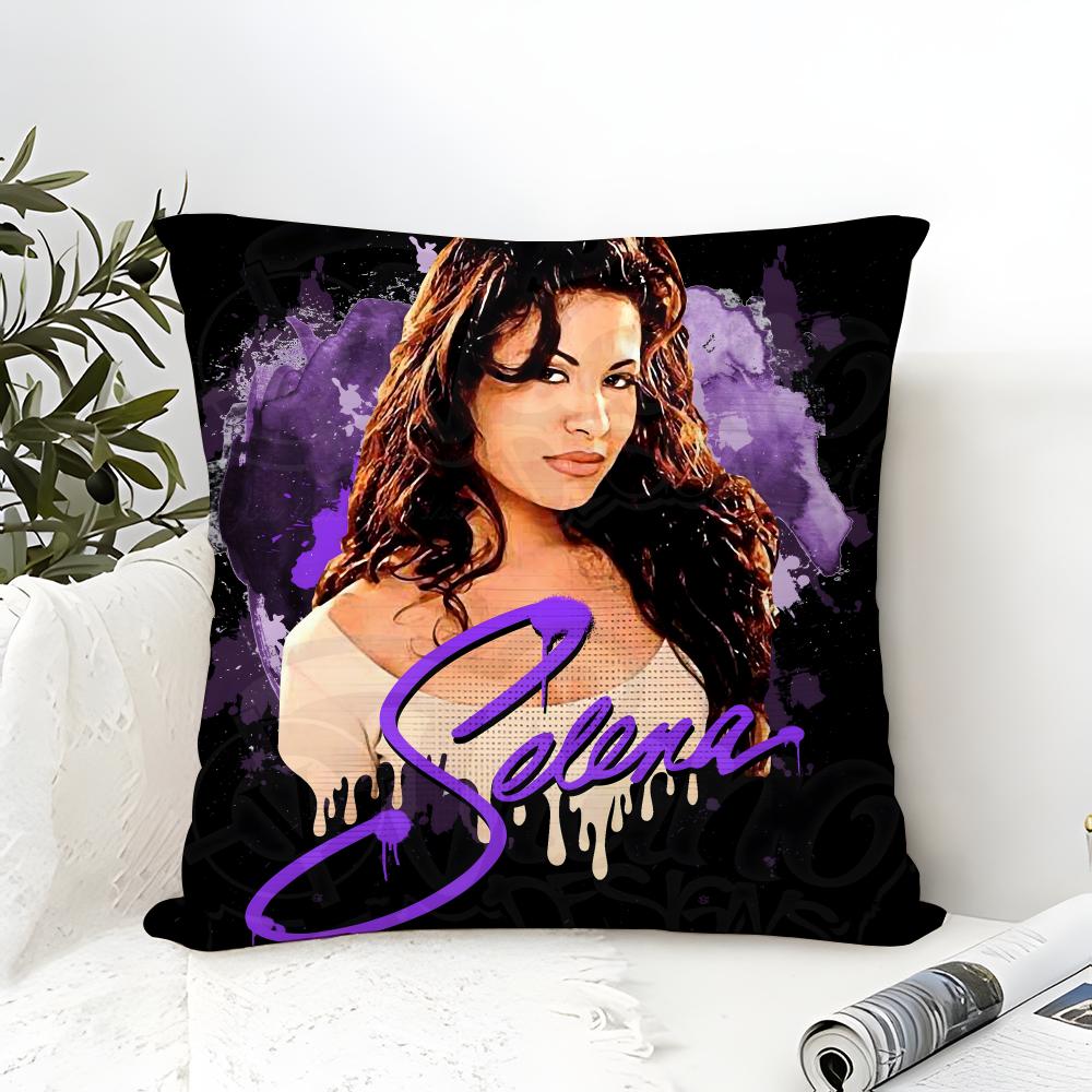 Music Of Latin Singer S-Selena 4 Pillow Case Linen Pillow Case Sofa Home Decor Cushion Cover Cushion Cove