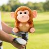 Adorable Soft Golf Cover with Sock Shaft Charming Wood Headcover Knitted Animal