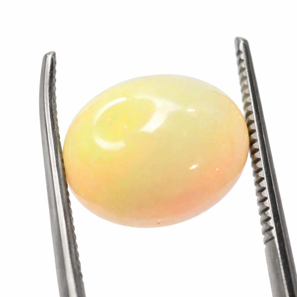 3.1 Ct Lab-Created Cabochon Multi Color Opal Jewelry Making Gemstone