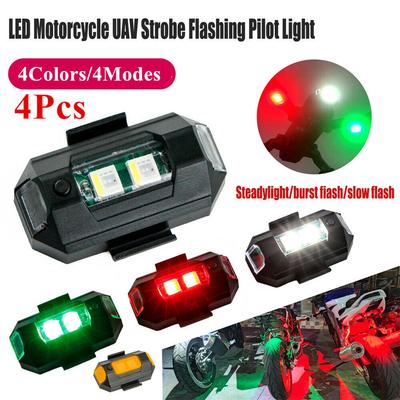 4 Colors Motorcycle UAV Night Drone Strobe Flashing Pilot Light Rechargeable New
