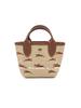 Le Panier Pliage Logo Snap Closure Mini Handheld Shoulder Crossbody Bag Women Bags Beige Brown 10206HCF035
