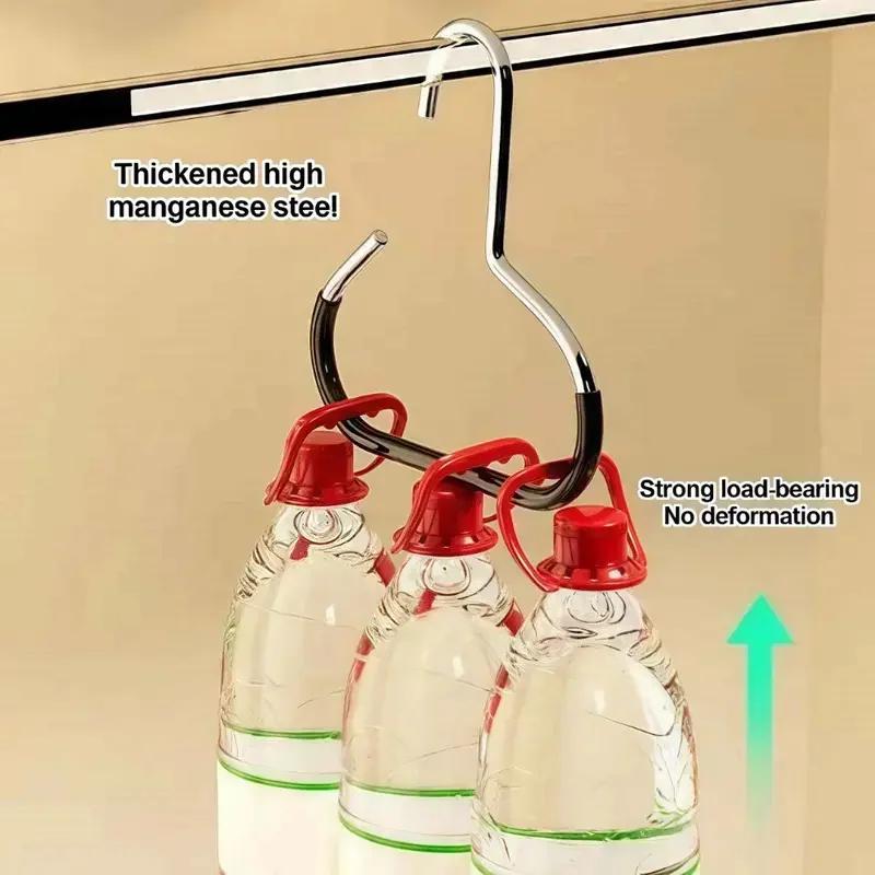 5pcs Baseball Cap Hat Rack Organizer Stainless Steel Hat Hanger Hanging Cap Holder Non-Slip Wall Mount Hook Organizer for Caps