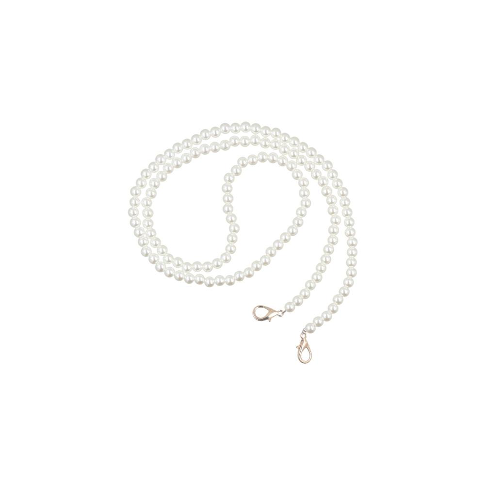 

Durable DIY Bag Parts Women Handbag Accessory Replacement Pearl Bag Strap Pearl Bag Chain Beaded Tote Chain Purse Handle