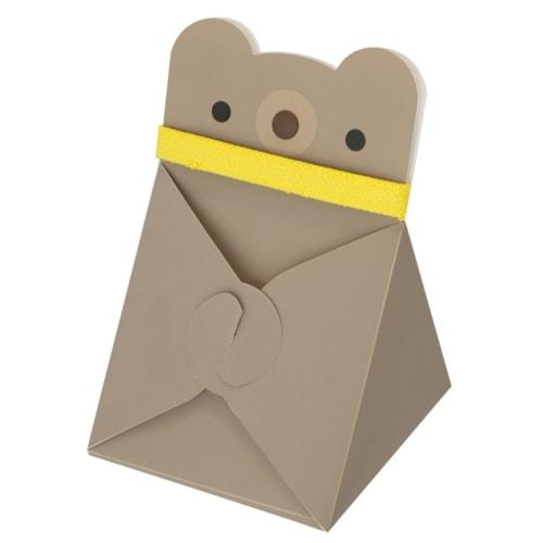 

Hosho Reusable Flat Case for Rice Balls, Animal Series, Bear, ON-371-KUM