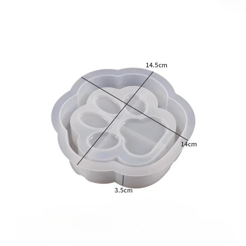 

Пепельница Кошачья Лапа Силиконовая Форма Форма для Эпоксидной Смолы Форма для Бетона Кристальное Литье Гипсовая Подставка Шкатулка для Ювелирных Изделий Форма для Хранения Оптом светло-серый