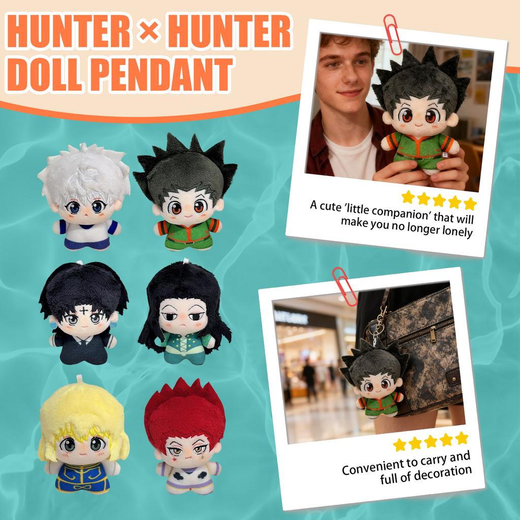 10cm Plush Small Keychain Anime Peripheral Doll Toy