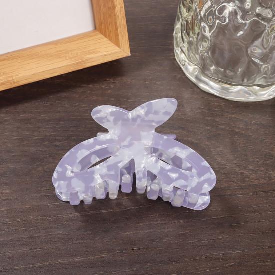 Hair Claw Hollow Butterfly Design Anti-slip Teeth Back Head Hair Clip Multiple Colors Available Versatile Hair Accessory