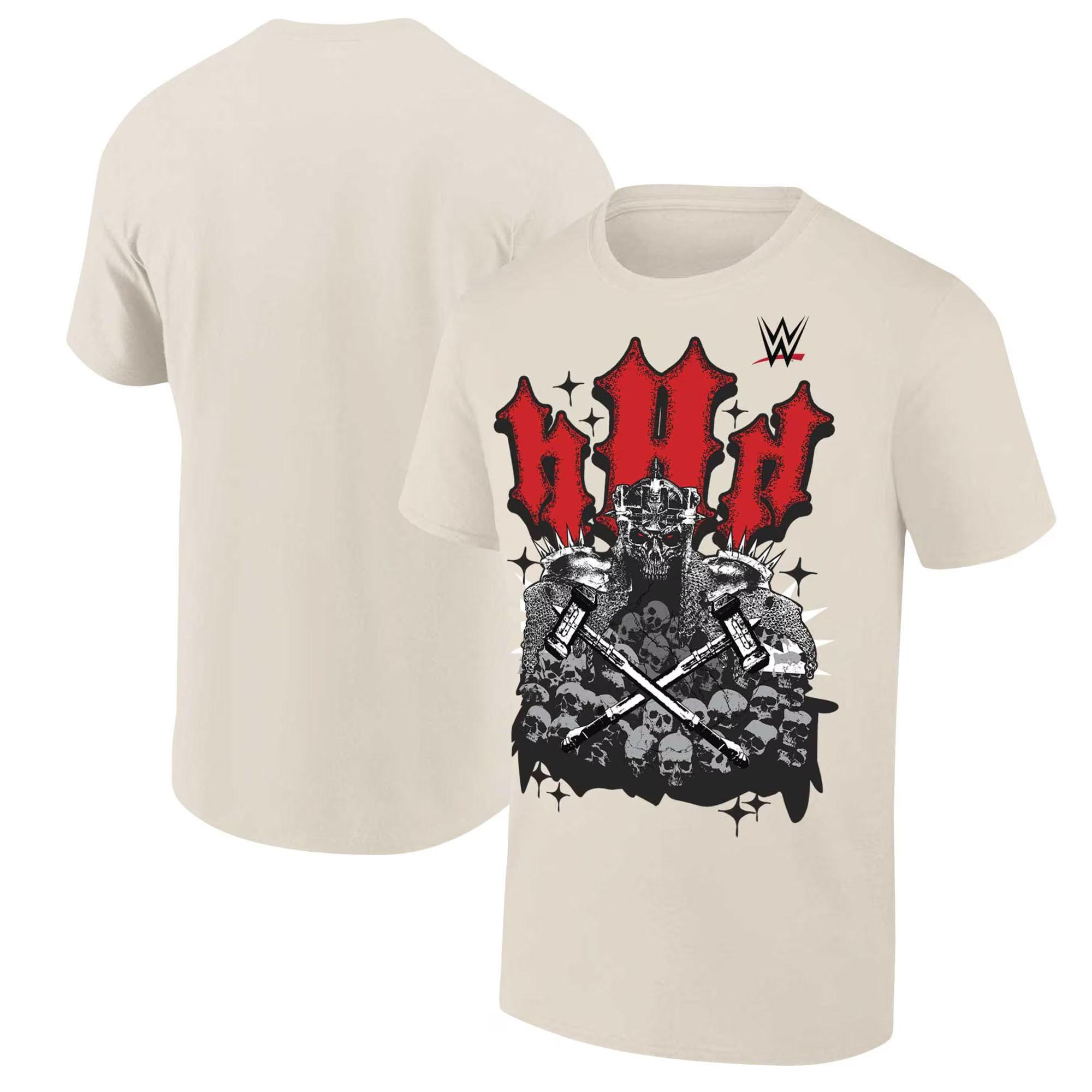GUOYAN TOP Heren Zwart Triple H Hall of Fame Klasse van 2025 T-shirt Zomer Korte Mouw T-shirts Sport Kinderkleding Tops M