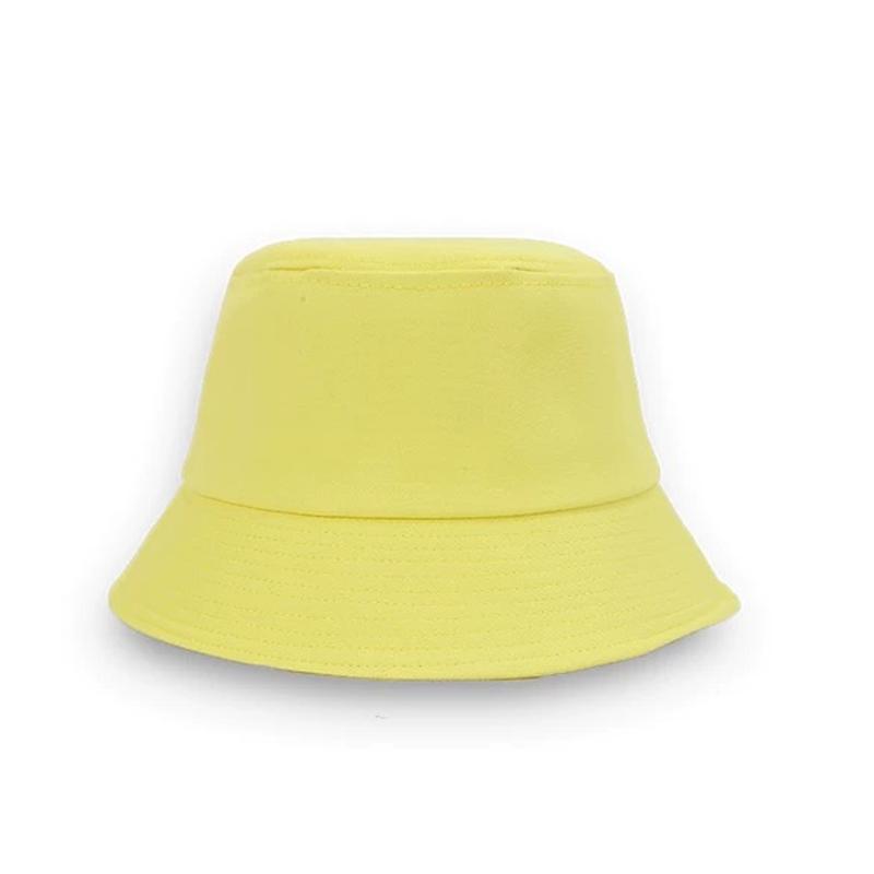 Cotton Summer Bucket Hat Children Candy Color Outdoor Customized Hat Running Hiking Cap Basin Breath Casual Leisure Beach Cap
