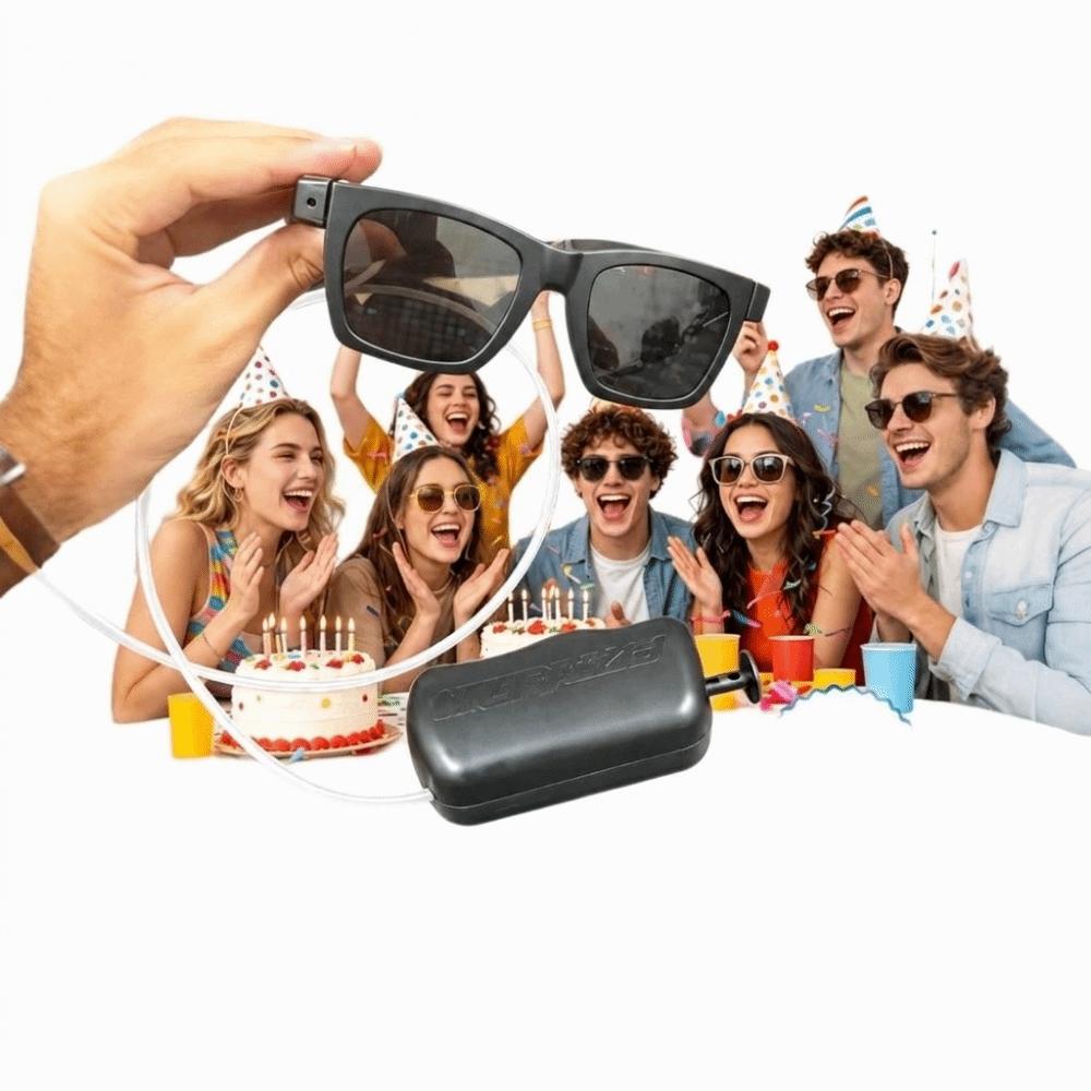 Plastic Water Spray Prank Glasses Novelty Water-spraying Prank Toy Funny Glasses Toy Gifts
