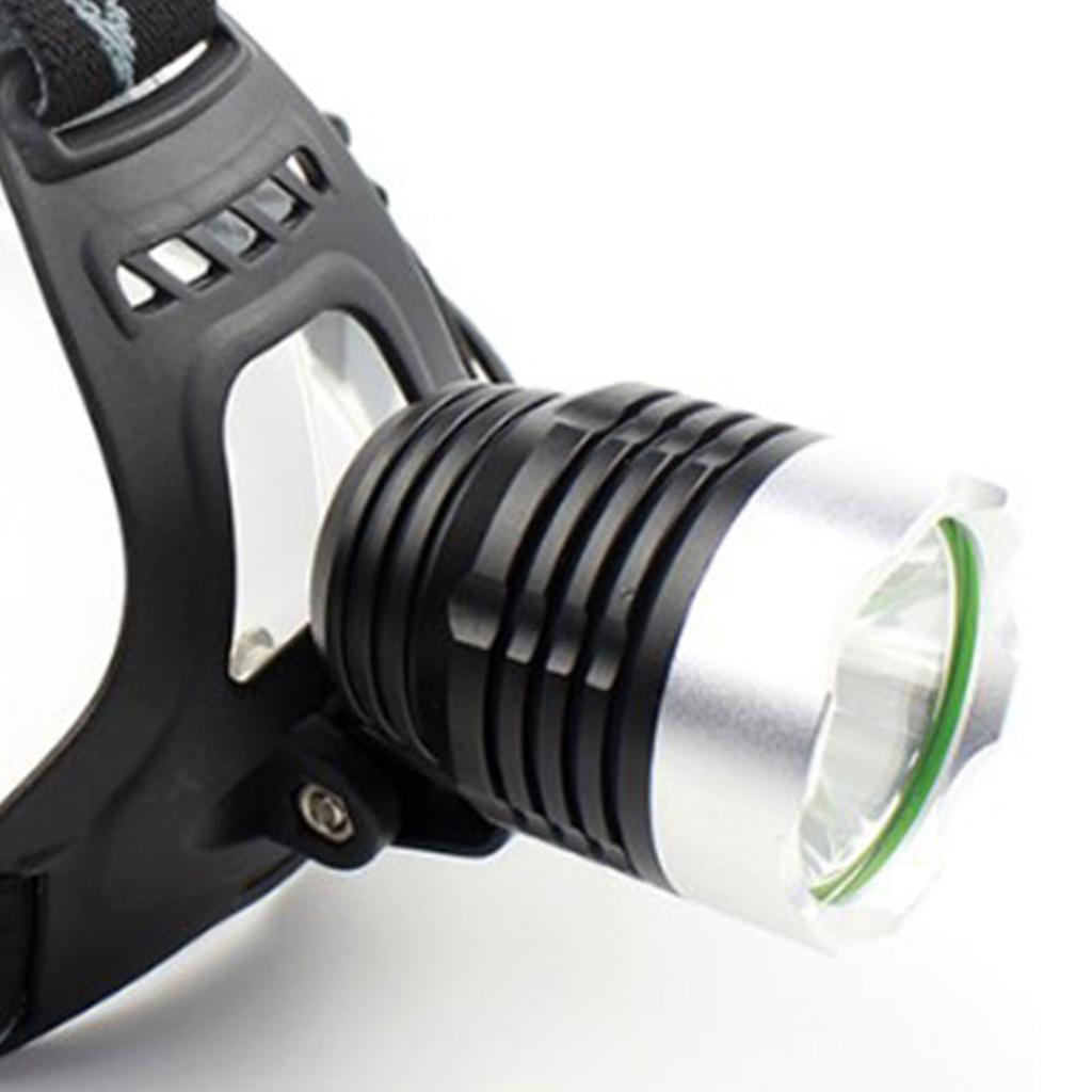 LED High Power Headlamp USB Rechargeable White Light Headlight for Outdoor Fishing Camping 3.7‑4.2V