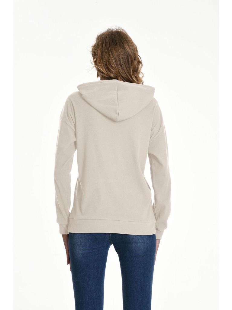 2024 Autumn/Winter Women's Hooded Knitted Pullover Sweatshirt