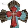 Abgenutztes Holzschild Rustikale Christliche Dekoration, Großes Religiöses Holzkunstwerk, Dekorative Gedenkkunst Spirituelle Hängende Skulptur für Kirche Zuhause
