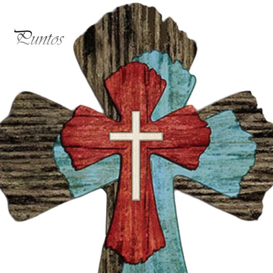 Abgenutztes Holzschild Rustikale Christliche Dekoration, Großes Religiöses Holzkunstwerk, Dekorative Gedenkkunst Spirituelle Hängende Skulptur für Kirche Zuhause