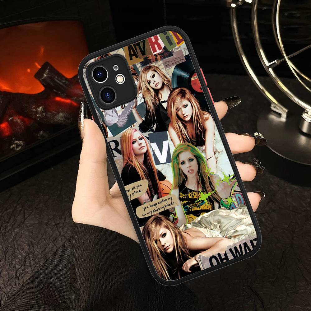 Avril Ramona Lavigne Phone Case For IPhone 16e 16 15 14 13 12 11 Pro Max X XS Max Plus Matte Clear