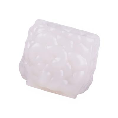 Flower Embossed Cubic Silicone Candle Molds Baking Mould for Epoxy Resin Making Candle Soap Chocolate Home Decoration