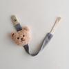 Pacifier Chain Plush Pendant Pacifier Clip Holder Soft Plush Bear Crib Hanging Decorations Infant Pacifier Accessories