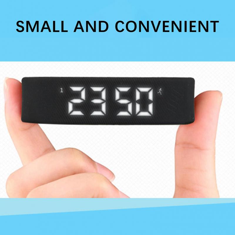 Multifunktionales Sportarmband mit Schrittzähler, LED-Anzeige, Sturzsicher, Armbanduhr für Damen, Herren, Kinder, Geschenke