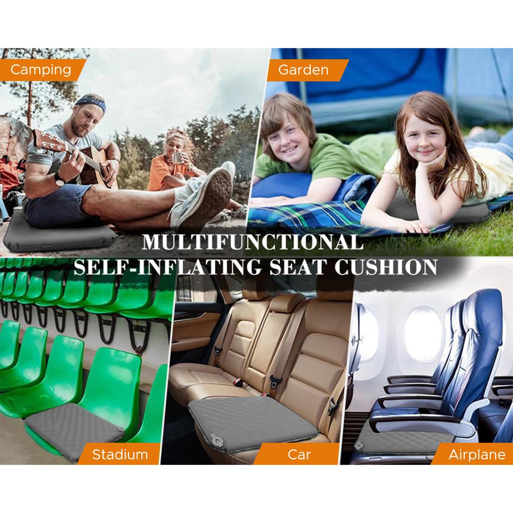 Portable Self Inflating Seat Cushion 5 Seconds Auto Inflate Camping Pad with   Lightweight Travel Pillow for Outdoor Hiking Sports   Ch