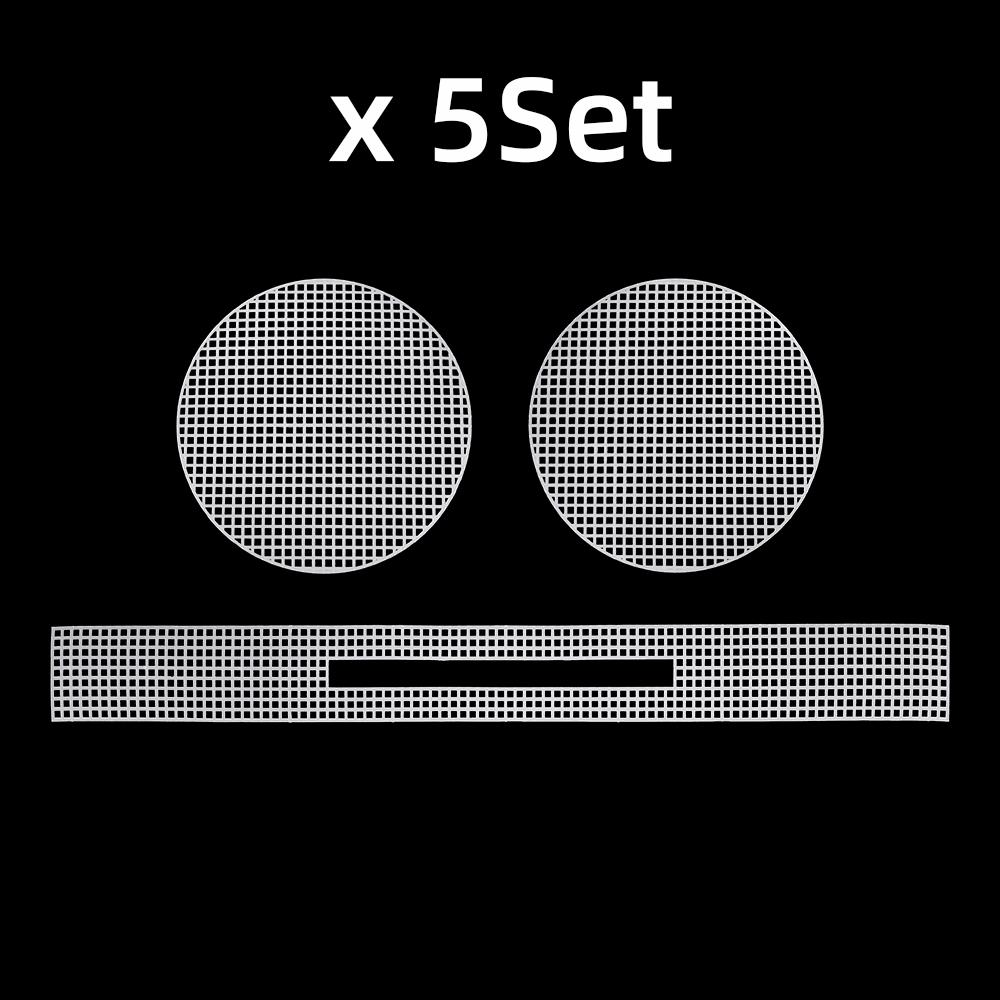 

5Set DIY crochet plastic mesh sheet, circular shape plastic grid plate template, hand weaving yarn hook wrapped plastic sheets