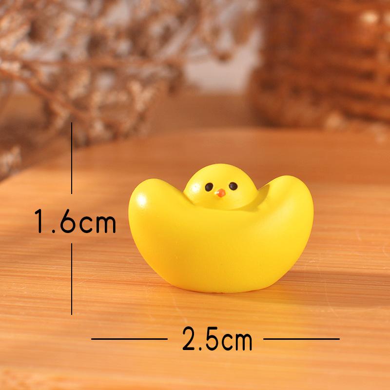 Micro-landscape Creative Cute Eggshell Chicken, Fried Egg Chicken, Diy Handmade Hairpin Decoration, Doll House, Mini Ornaments