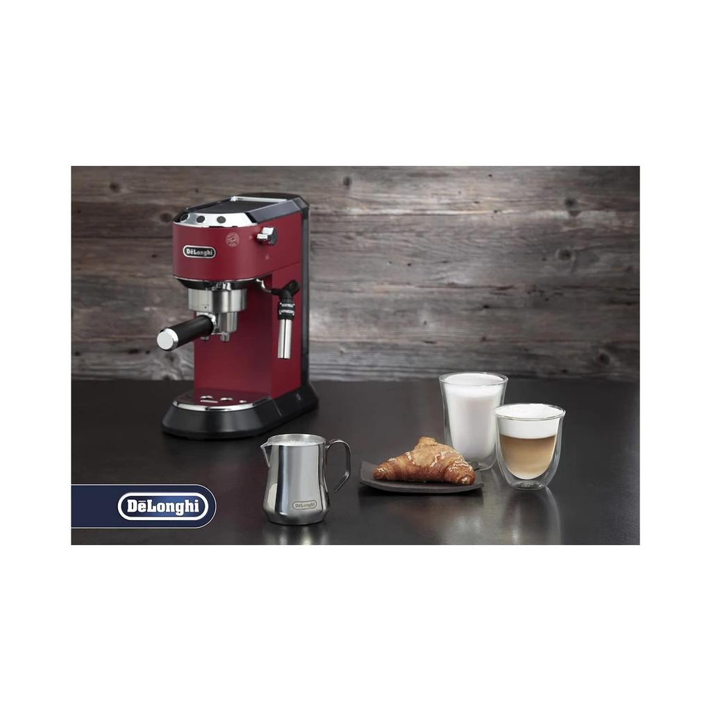 Urcior de lapte din oțel inoxidabil DLSC060 Urcior de lapte pentru abur manual Fabricat în Italia 350 ml spumă de lapte Mașină de cafea complet automată Espressor Garanție